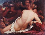 CARRACCI, Annibale, Bacchantin, Detail